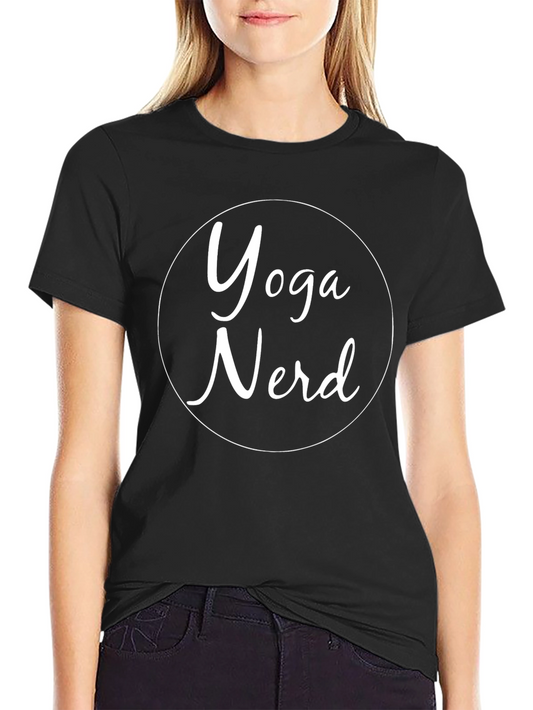 Yoga Nerd Tee - Black Cotton T-Shirt