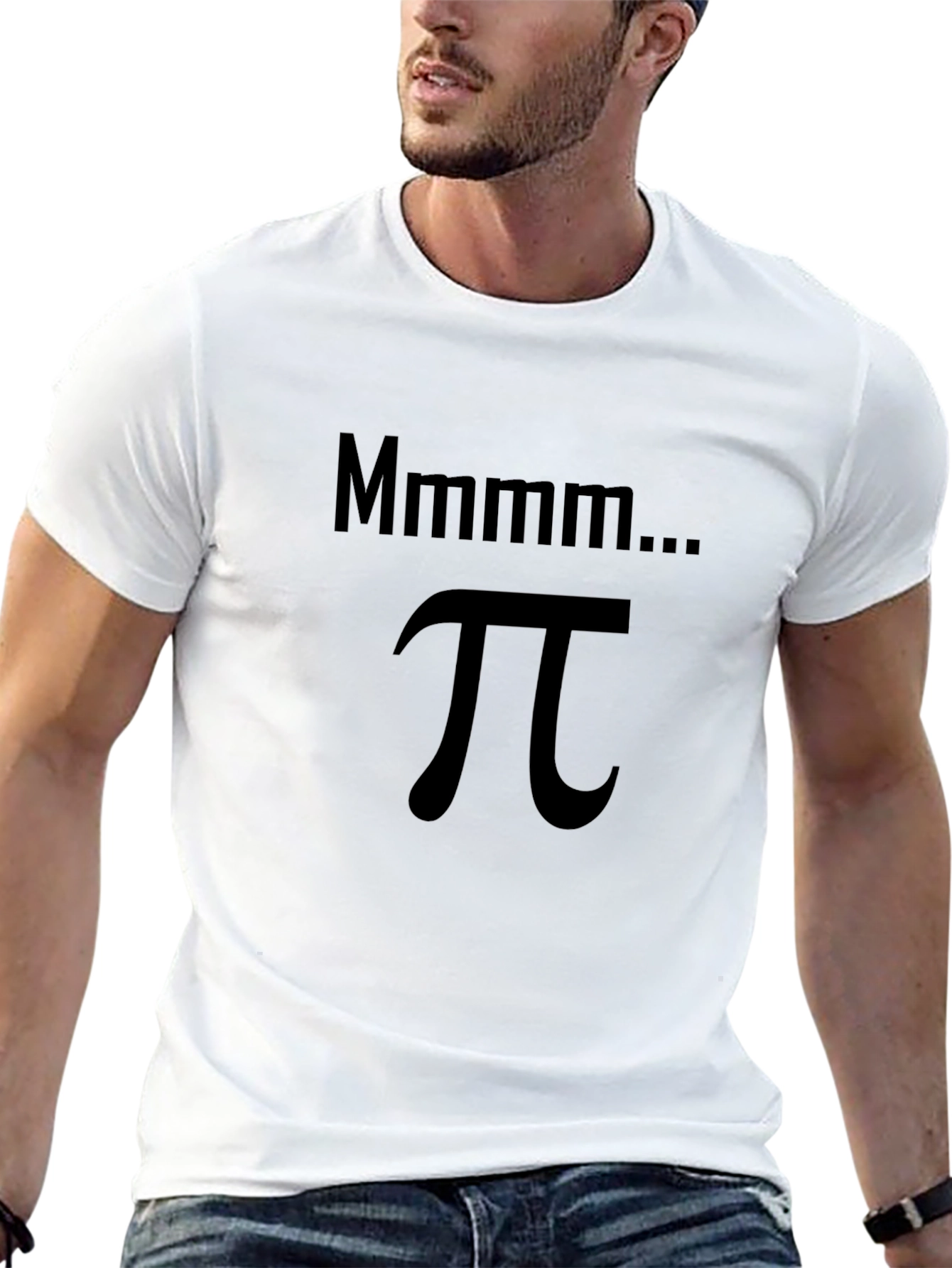 Mmmm... Pi Black T-Shirt - Math Humor