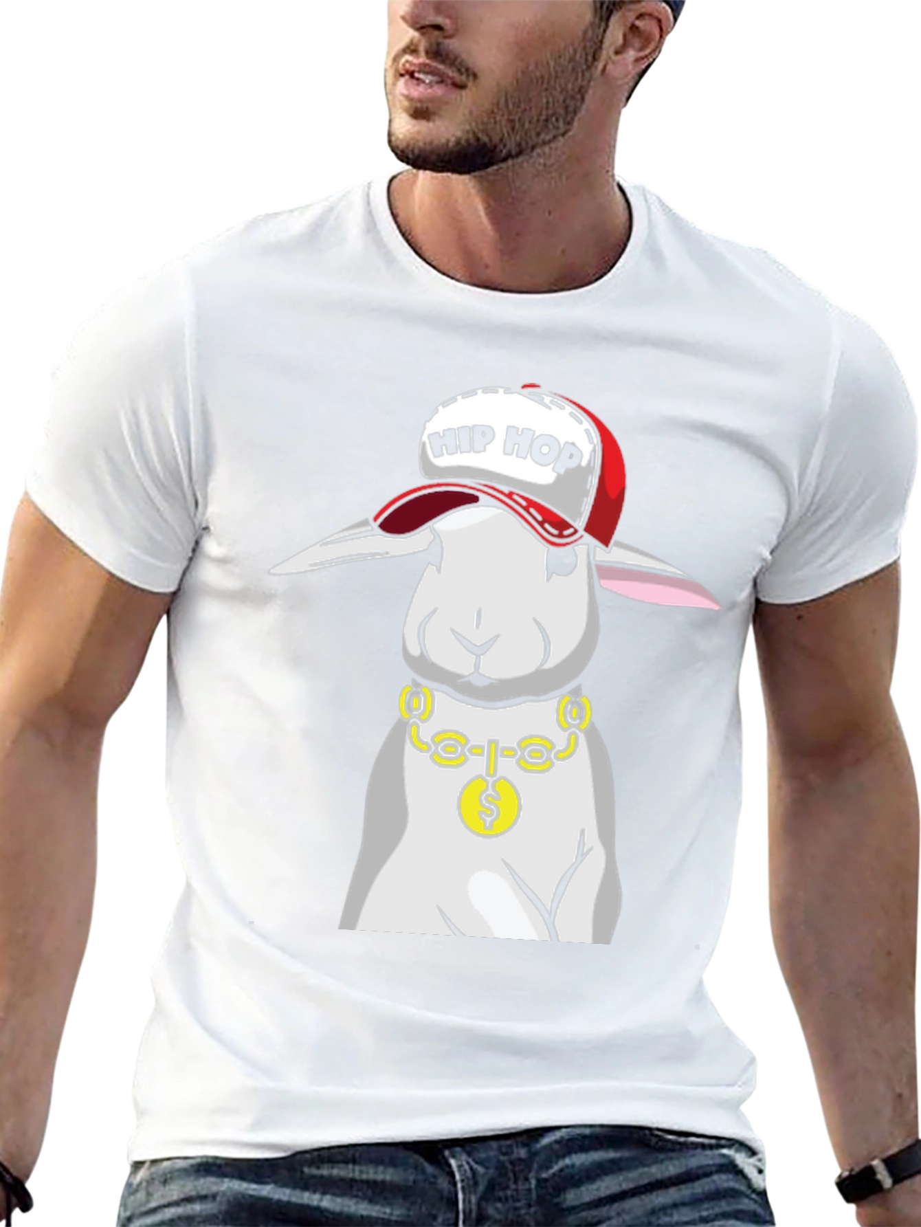 Hip Hop Bunny T-Shirt - Cool Rabbit Tee
