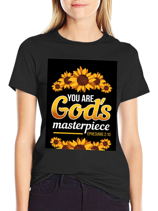 Gods Masterpiece Sunflower Christian T-Shirt
