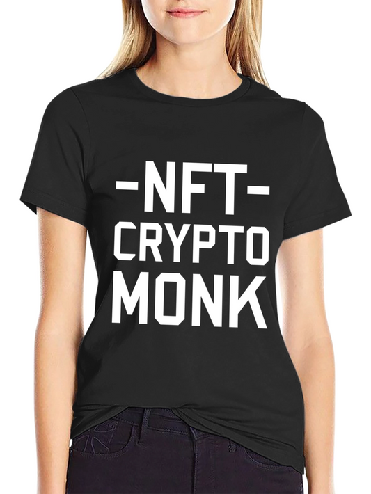 NFT Crypto Monk Black Graphic Tee