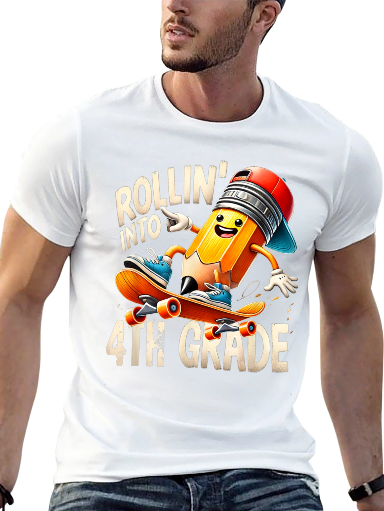 Rollin Into 4th Grade T-Shirt