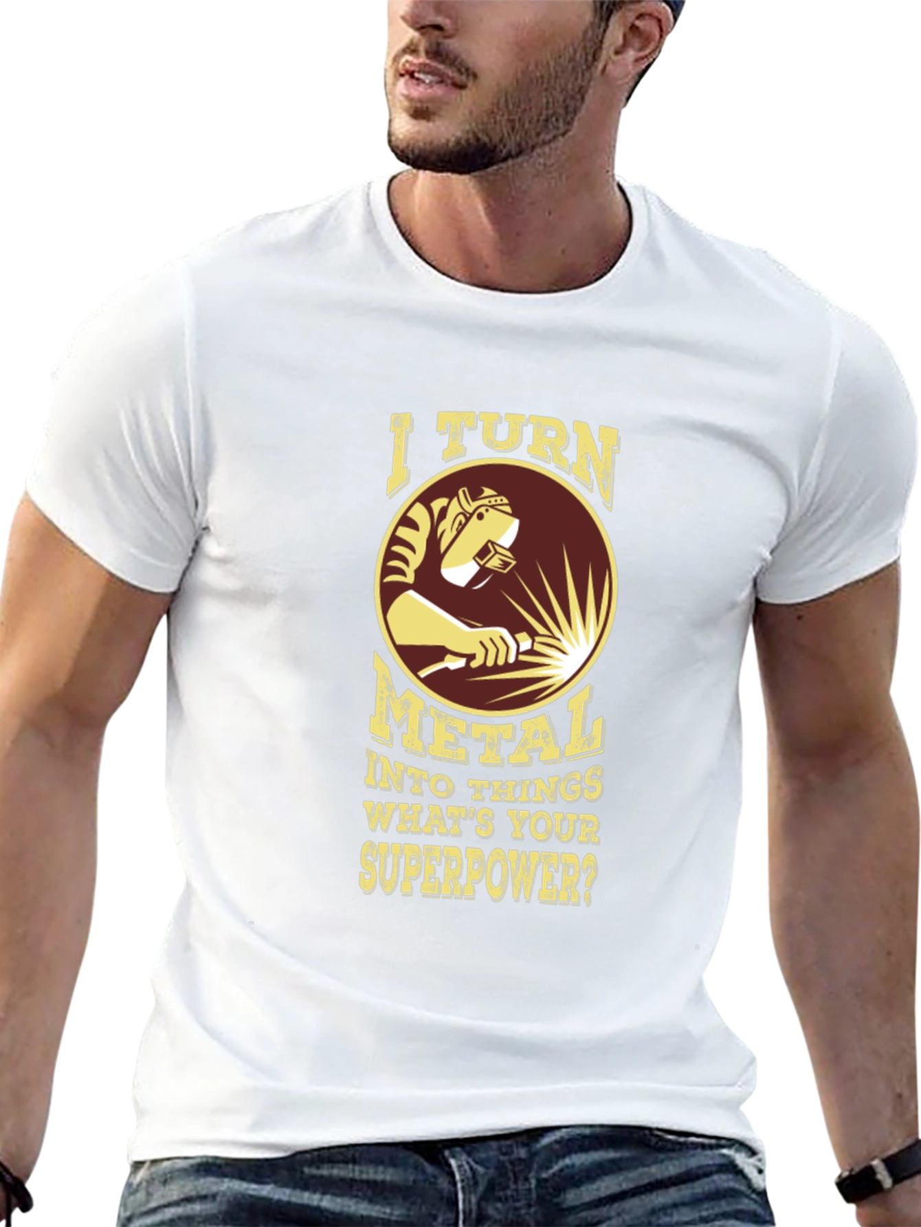 Welder Superpower T-Shirt - Metal Worker Tee