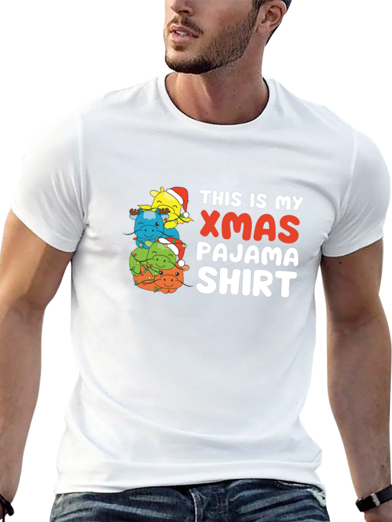 Xmas Pajama Shirt - Holiday Tee