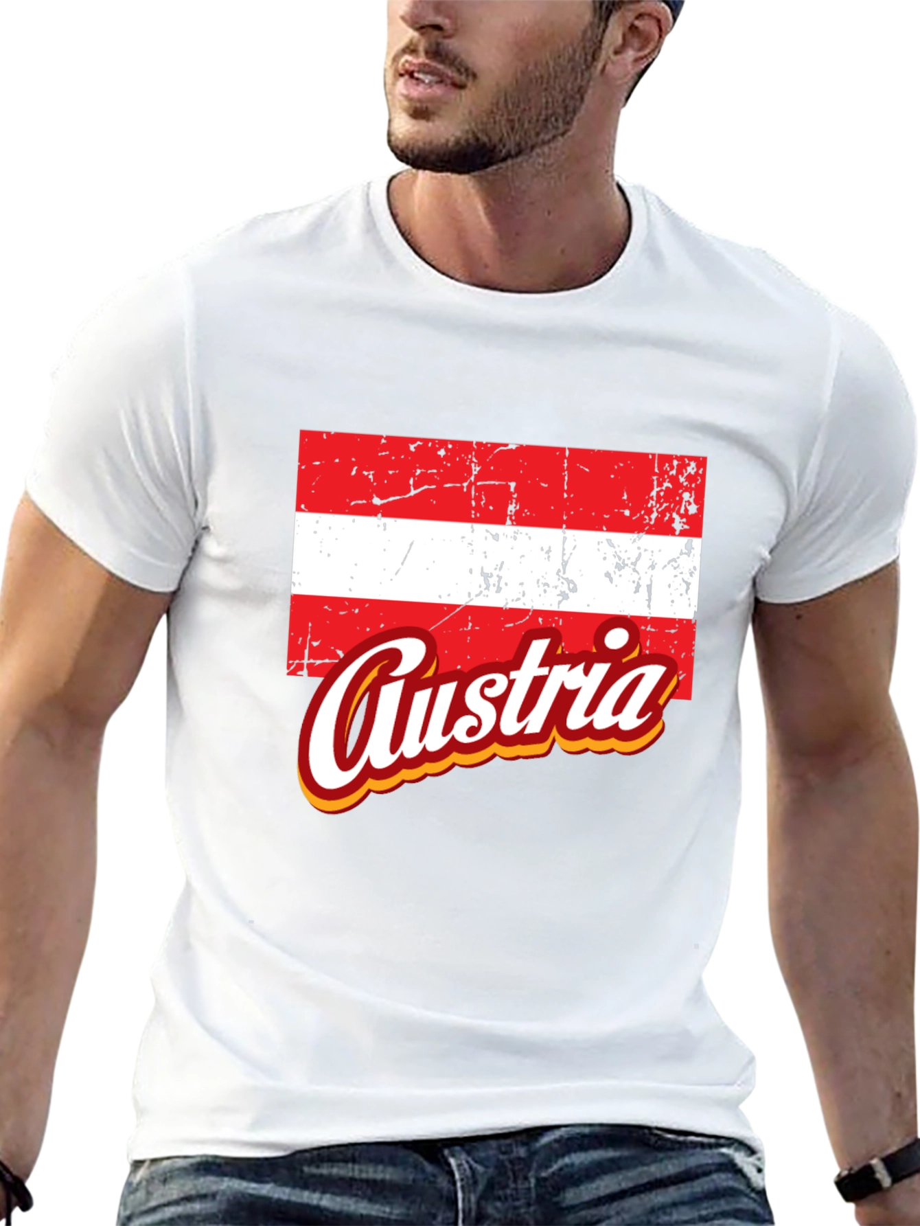 Austria Flag Graphic T-Shirt