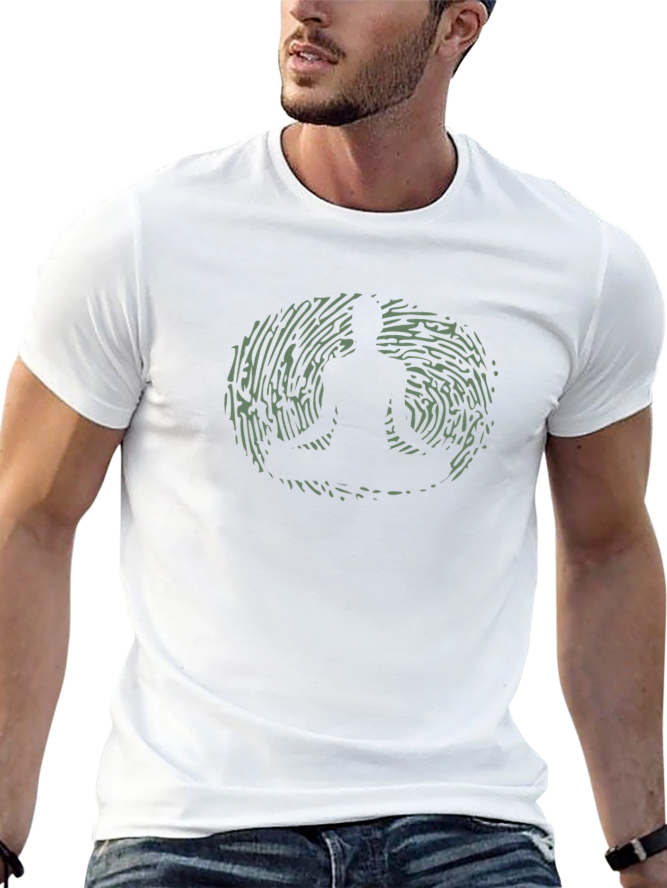 Buddha Fingerprint Graphic Tee