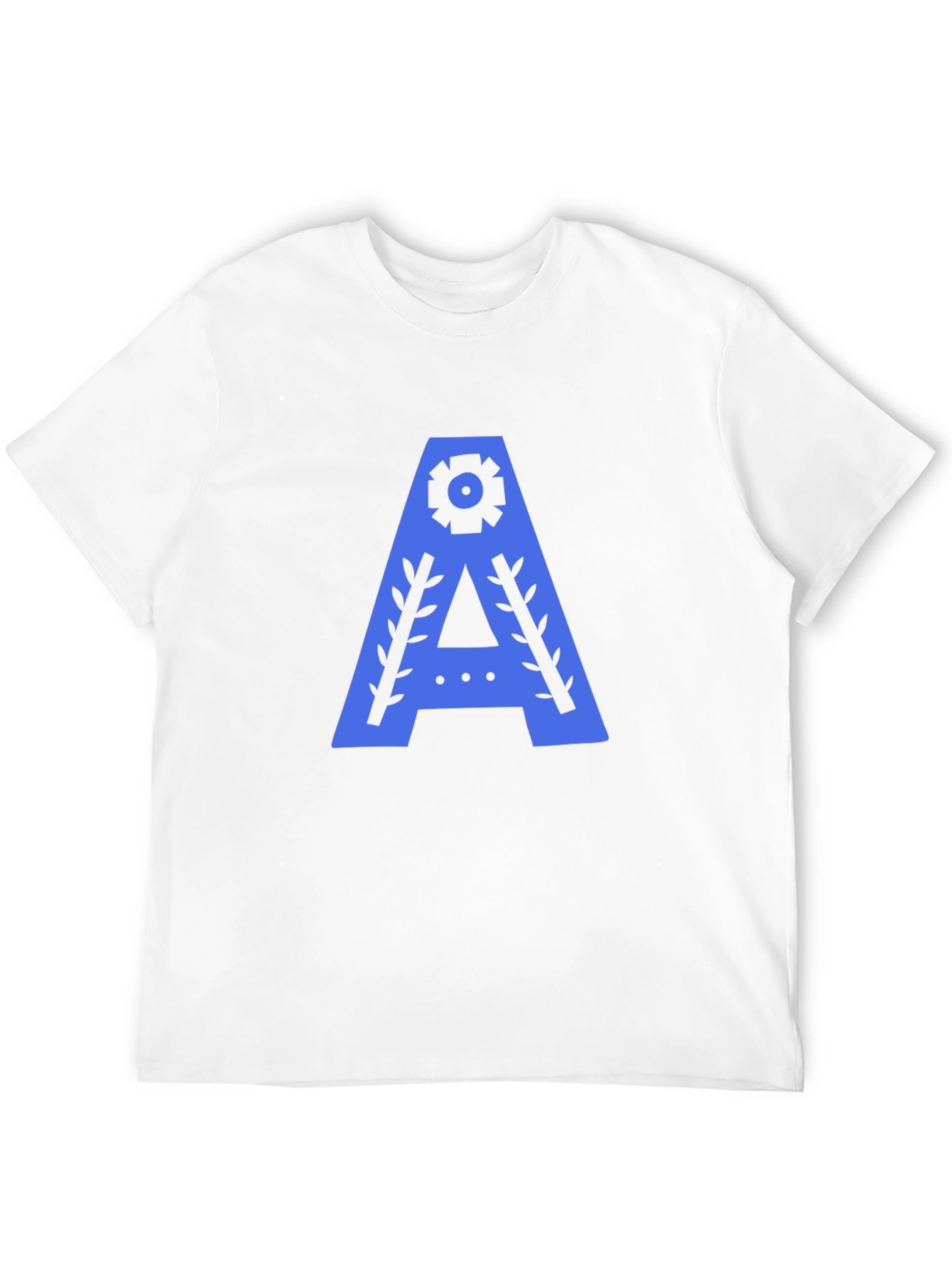 Graphic Tee - A Design in Blue on Black