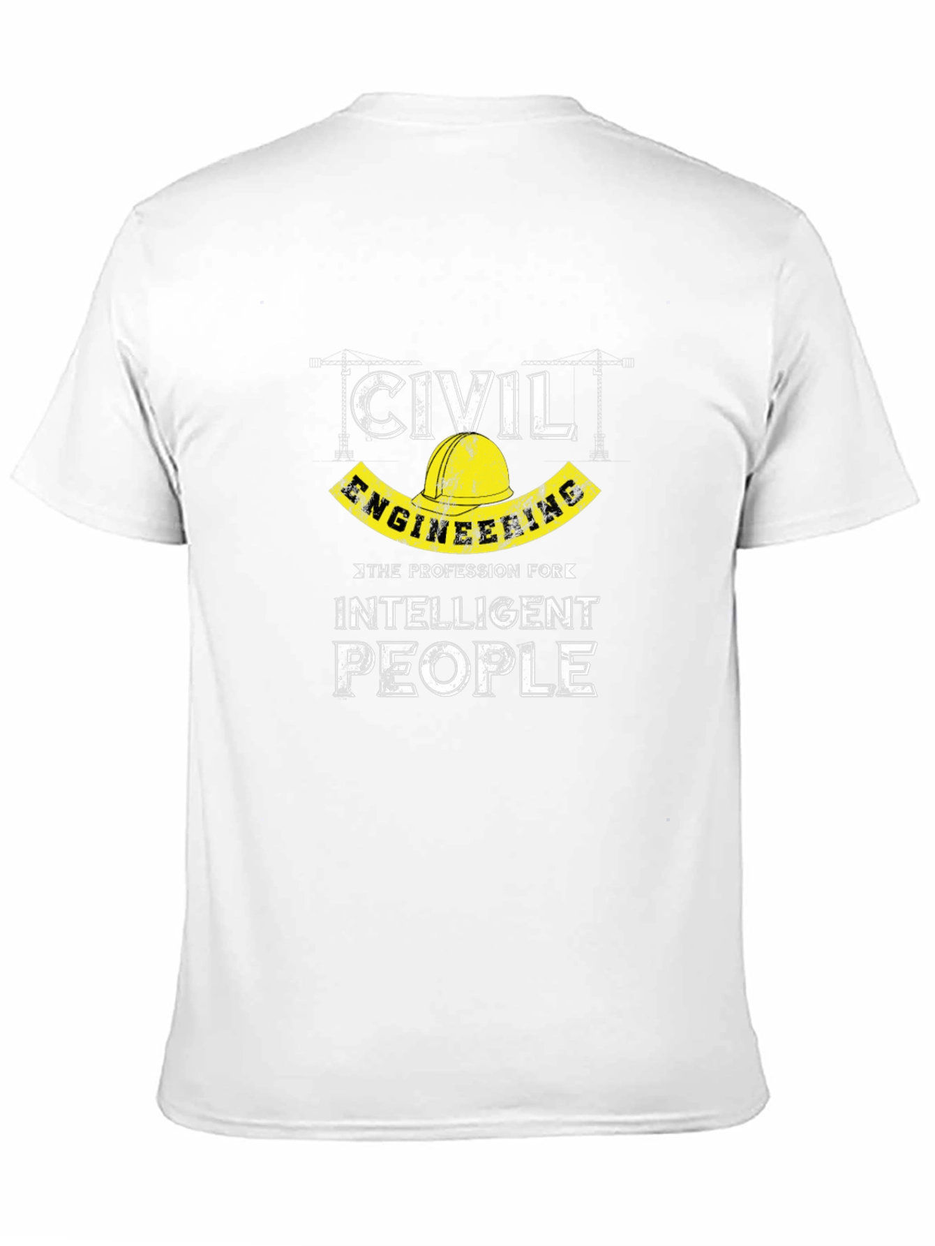 Civil Engineering Intelligent People Black T-Shirt
