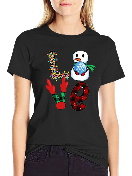 Festive Love Christmas Graphic T-Shirt