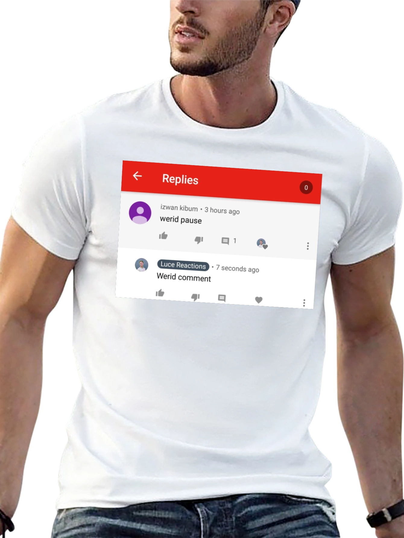 Funny Werid Pause/Comment T-Shirt