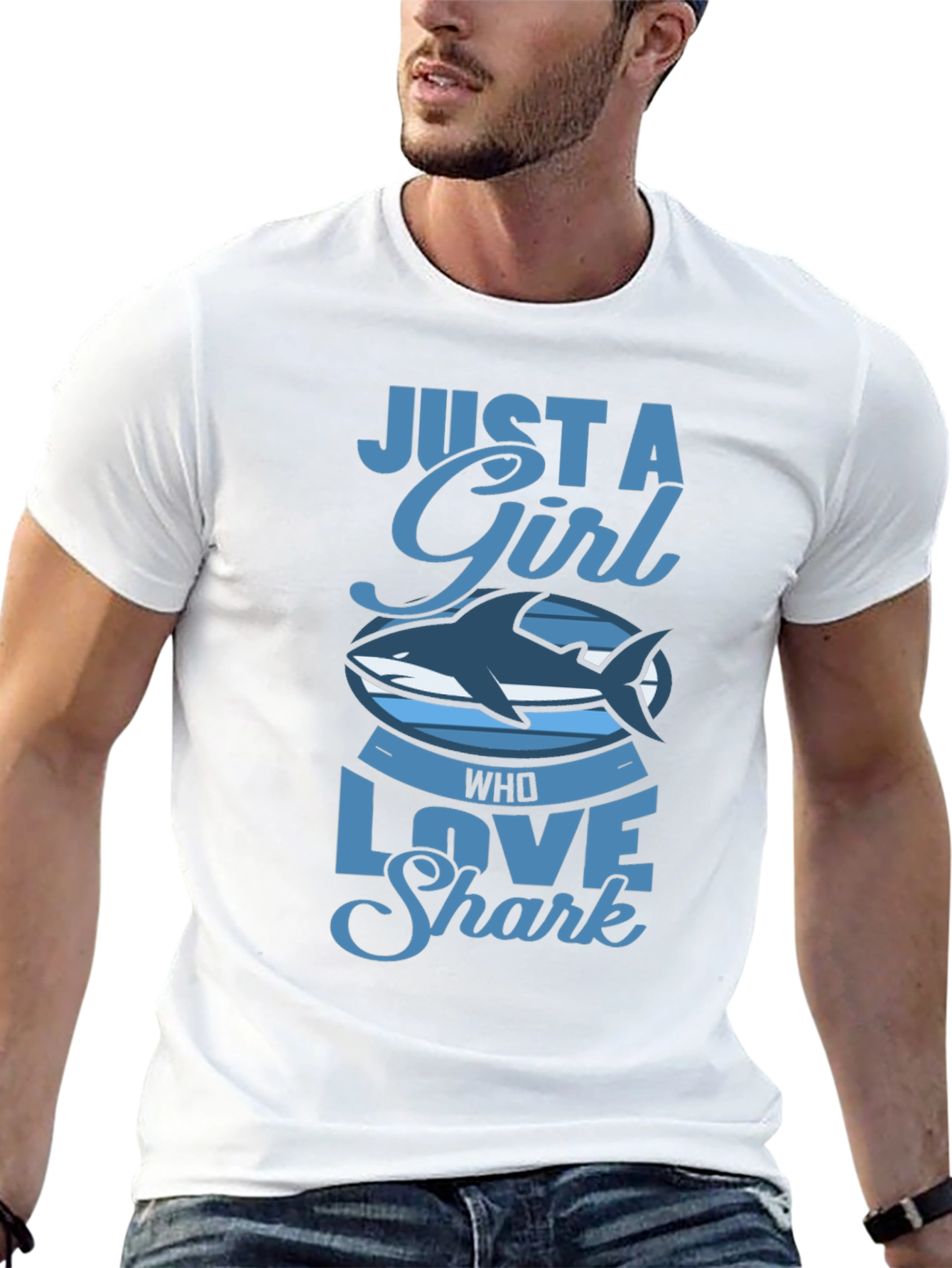 Just A Girl Who Loves Sharks T-Shirt