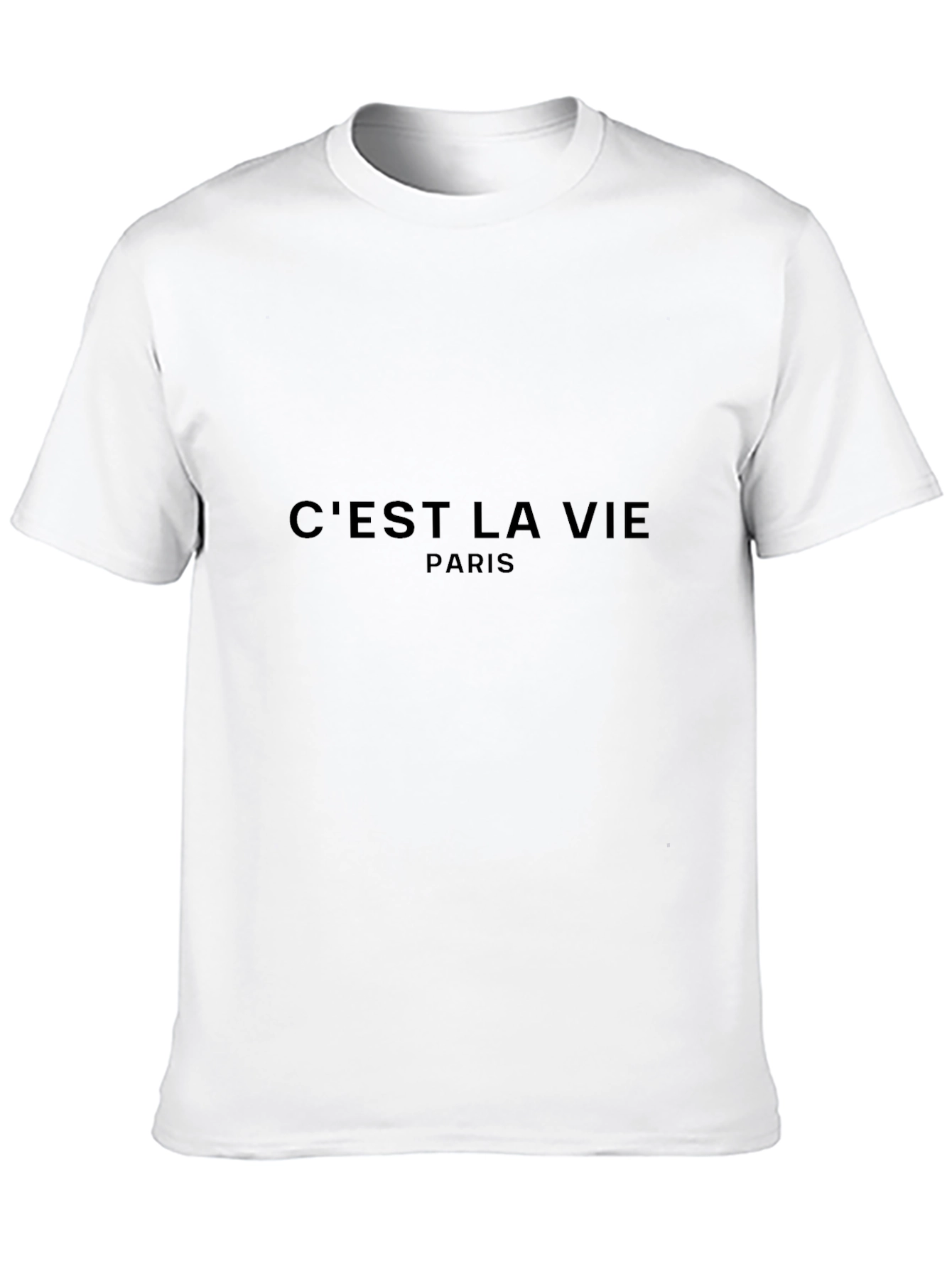 Cest La Vie Paris Black Graphic Tee