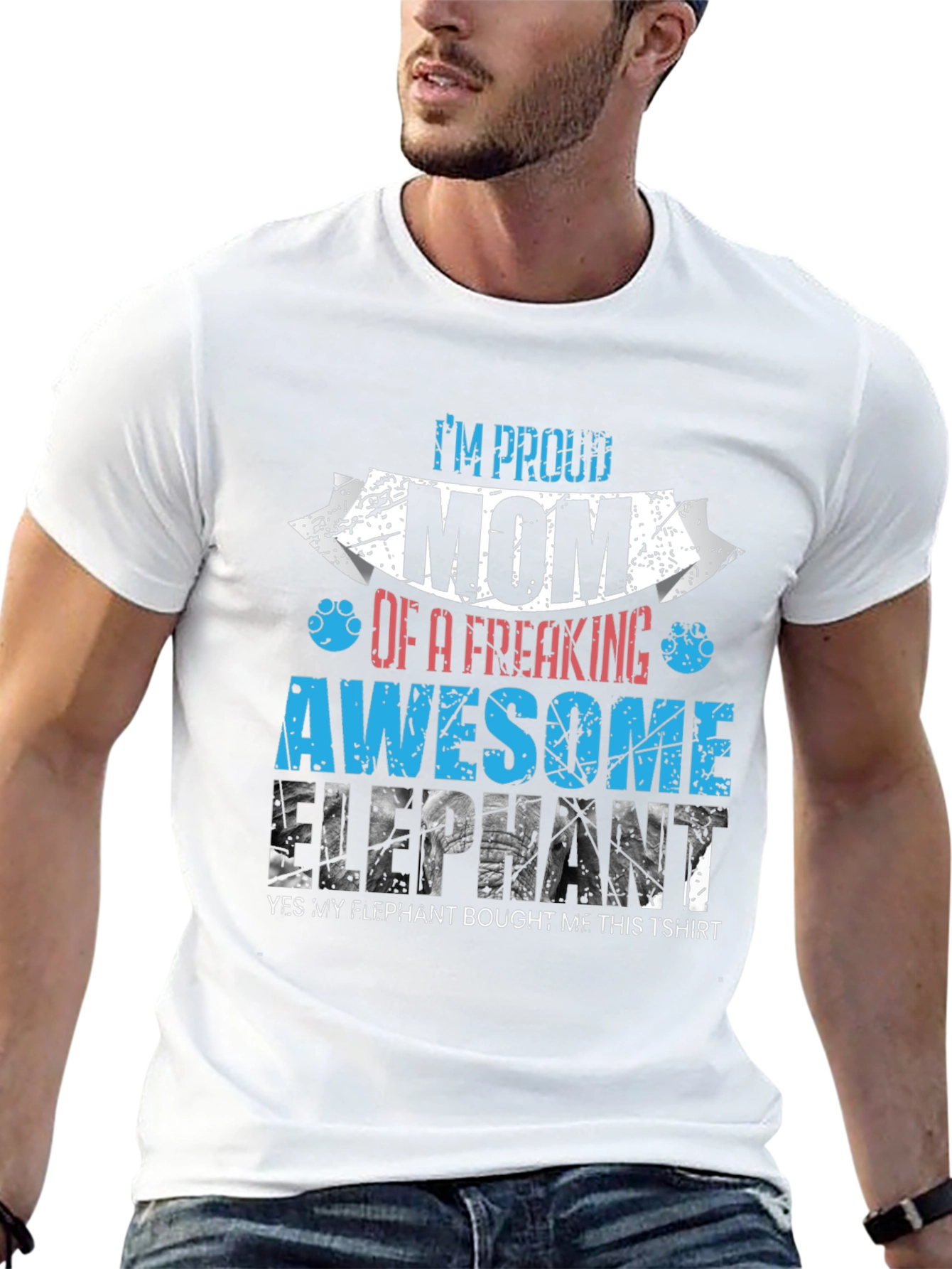 Proud Mom of Awesome Elephant T-Shirt