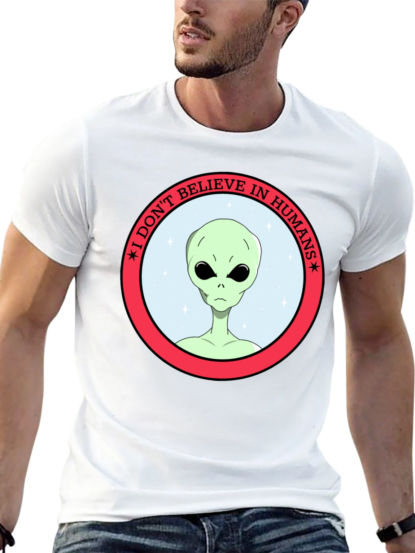 I Dont Believe in Humans Alien T-Shirt