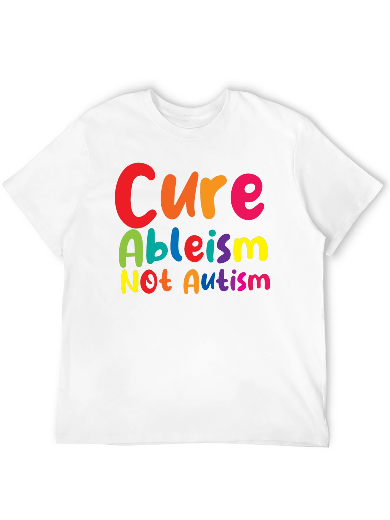 Cure Ableism Not Autism Graphic T-Shirt