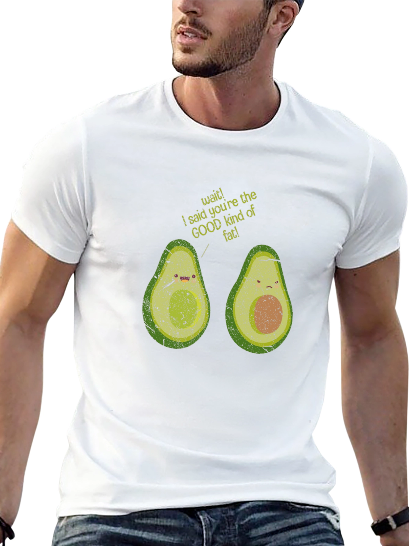 Avocado Good Fat Graphic T-Shirt