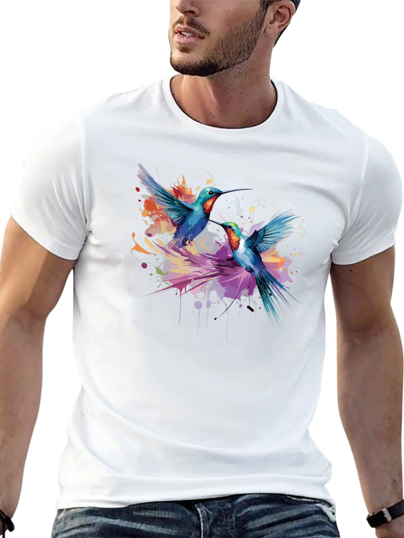 Hummingbird Splash Graphic Tee