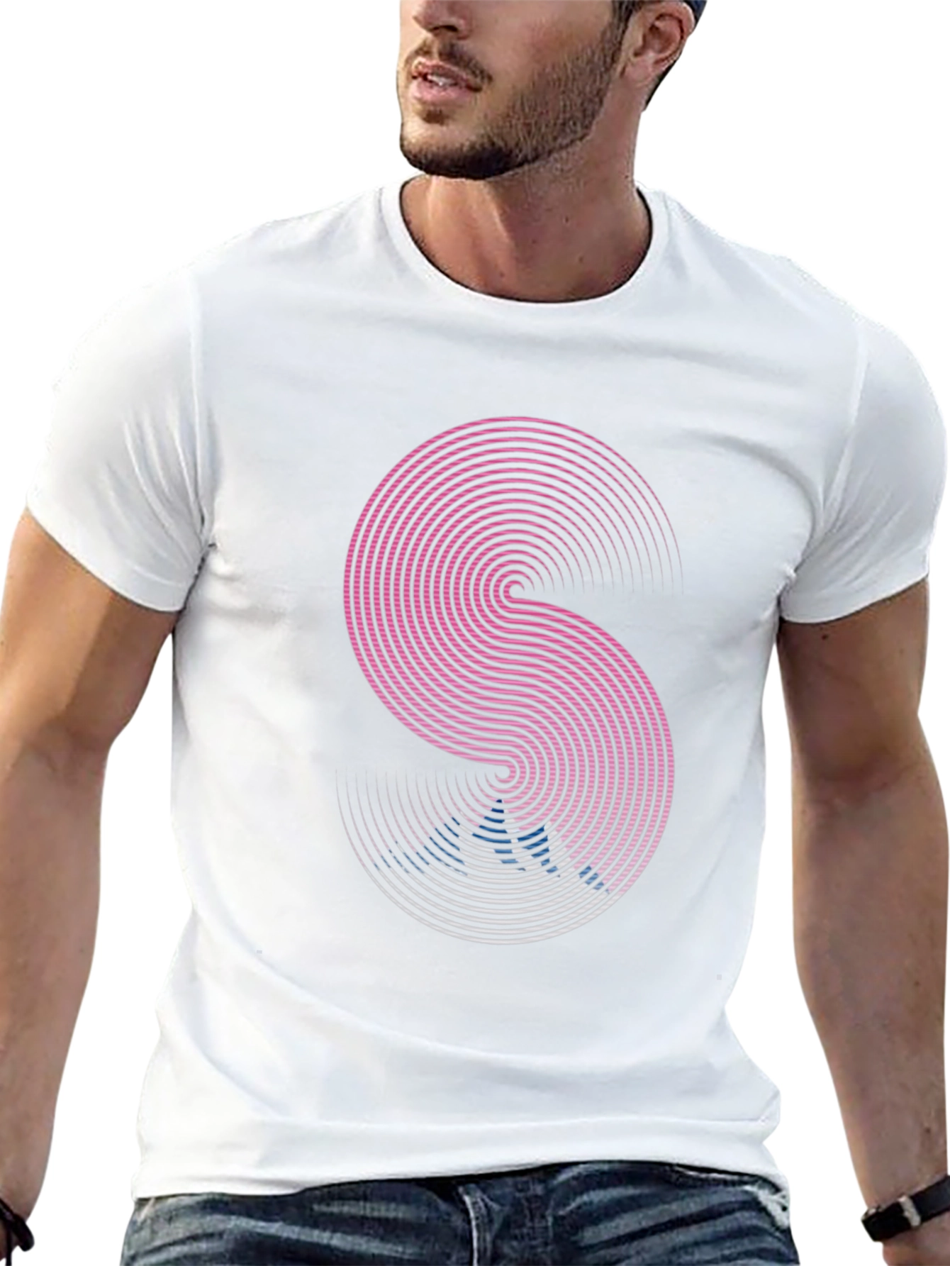Modern Geometric S Graphic T-Shirt