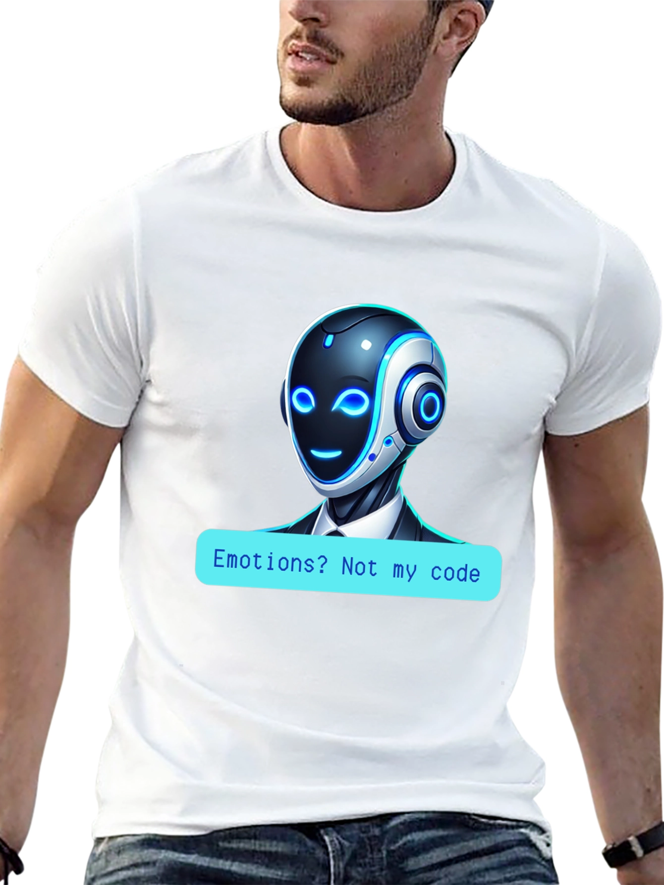 Robot Code T-Shirt - No Emotions!