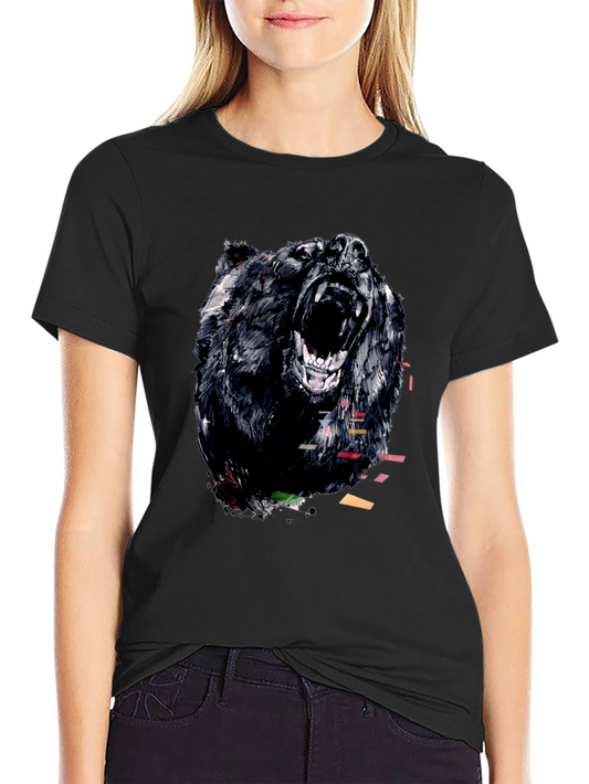 Bear Graphic Tee - Mens Black T-Shirt