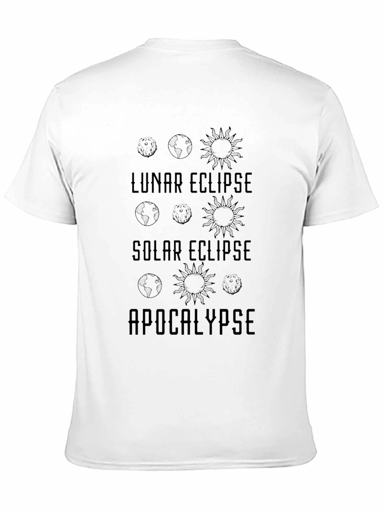 Lunar Solar Eclipse Apocalypse Graphic T-Shirt
