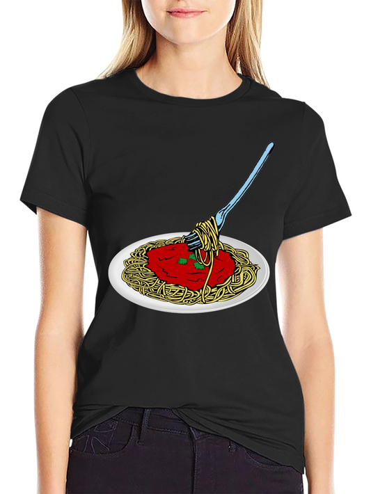 Spaghetti Graphic Tee - Foodie T-Shirt