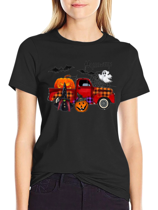 Halloween Truck Graphic T-Shirt