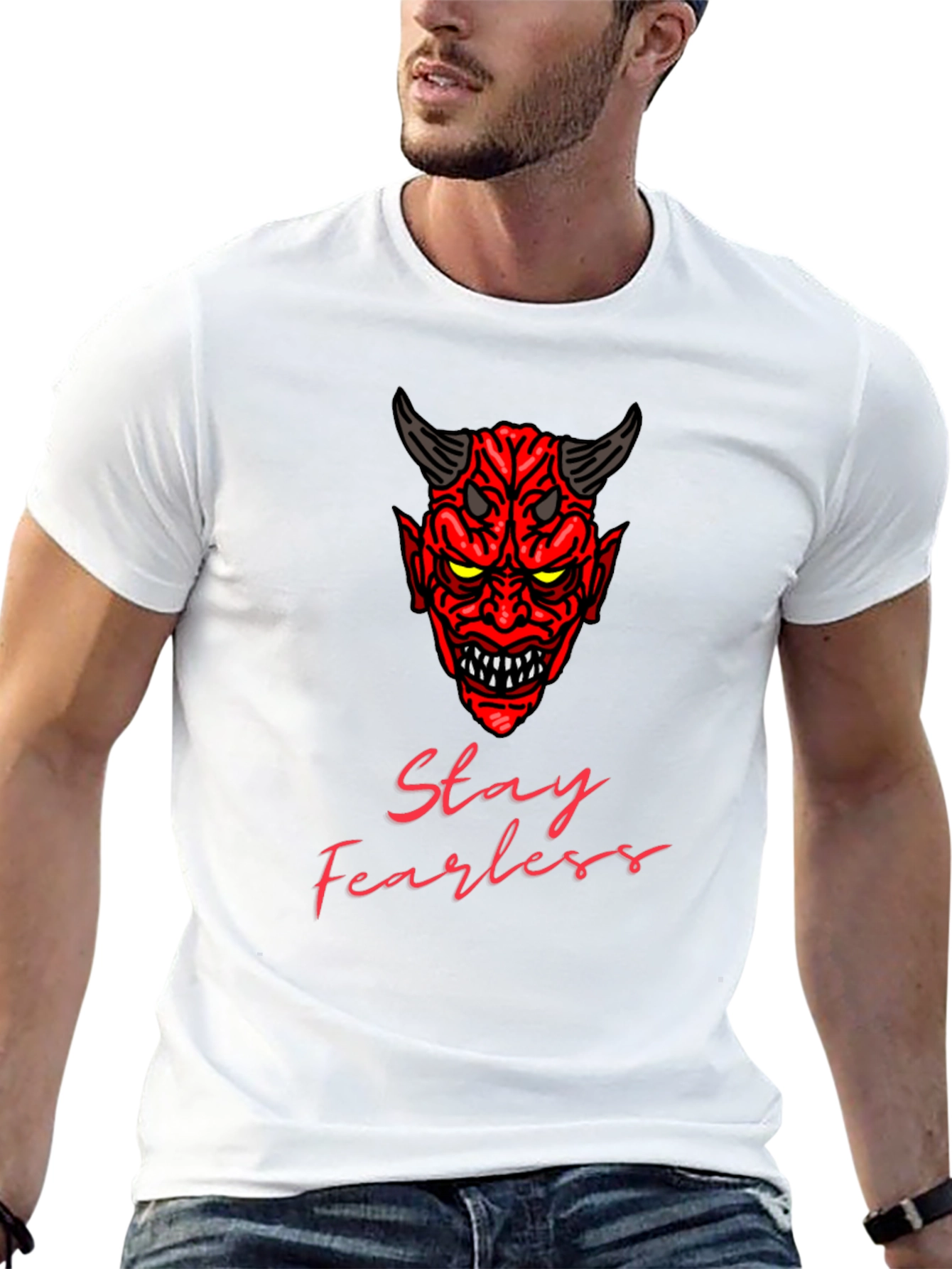 Stay Fearless Devil Graphic T-Shirt