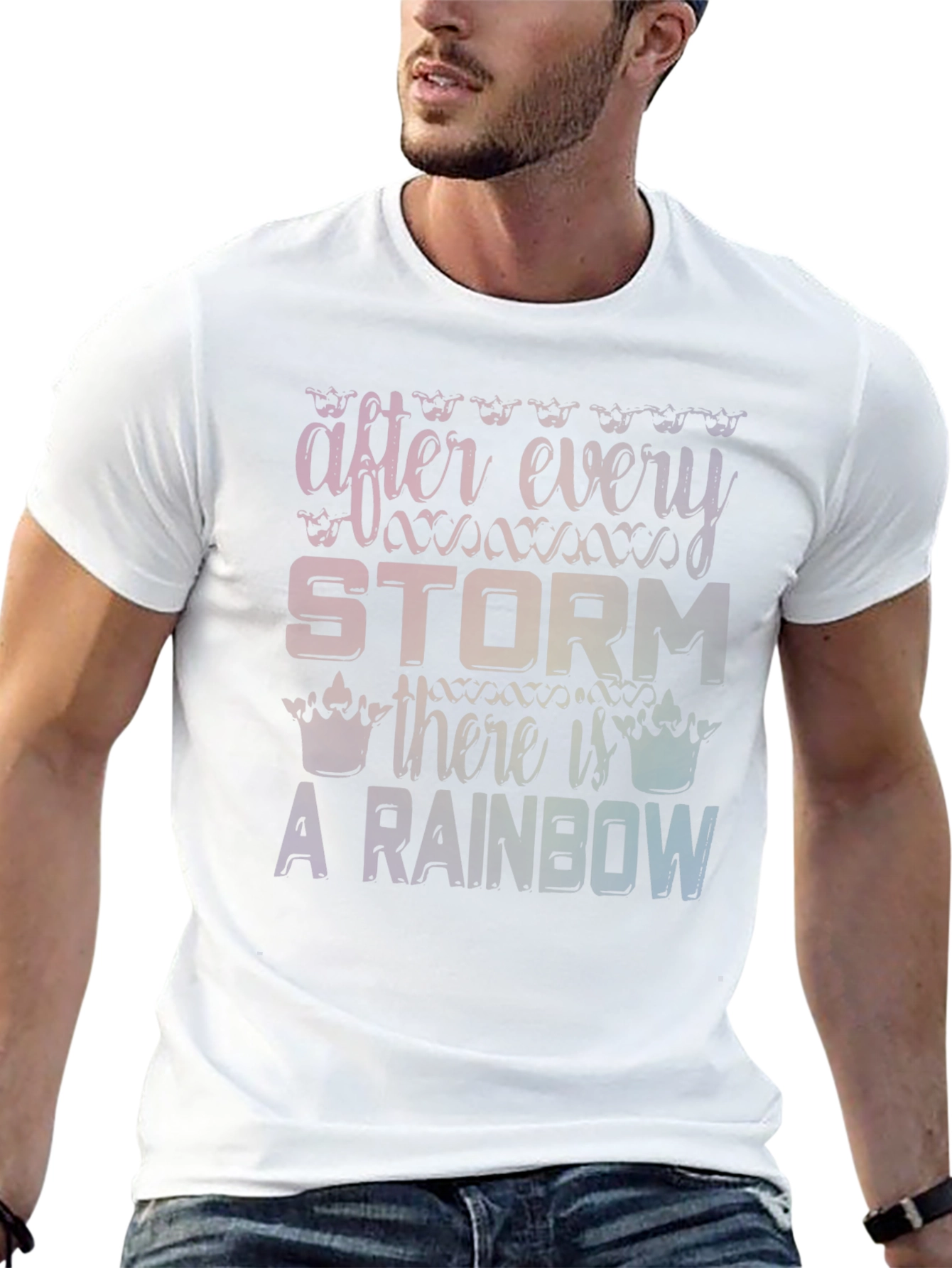 Rainbow After the Storm Graphic T-Shirt