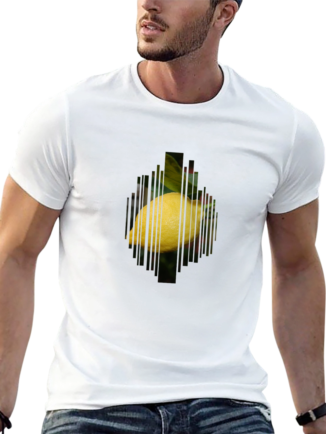 Lemon Graphic Tee - Modern Fruit Lovers T-Shirt