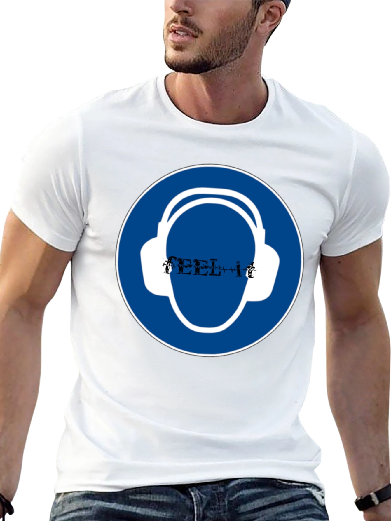 Headphone Safety Black T-Shirt