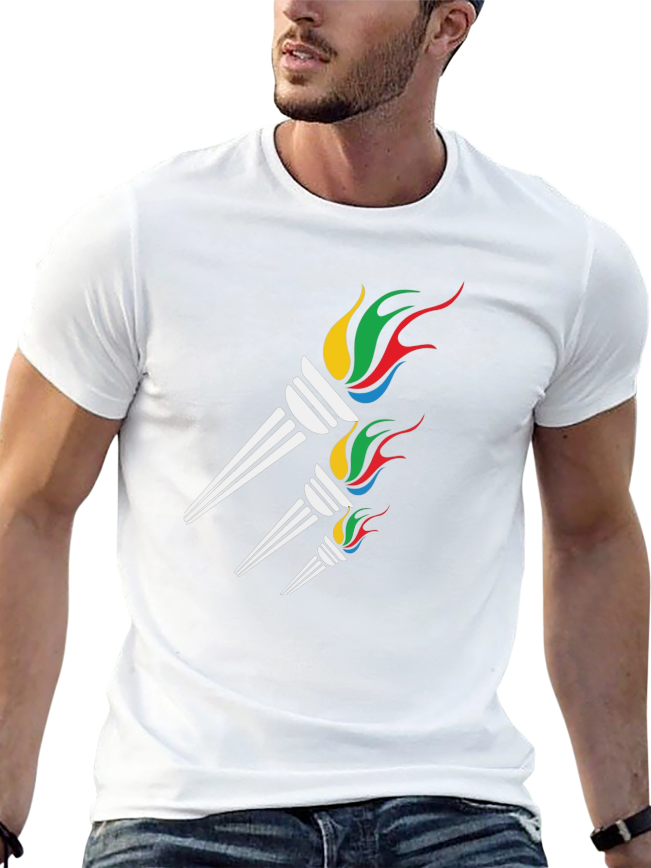 Graphic Torch T-Shirt - Casual Comfort