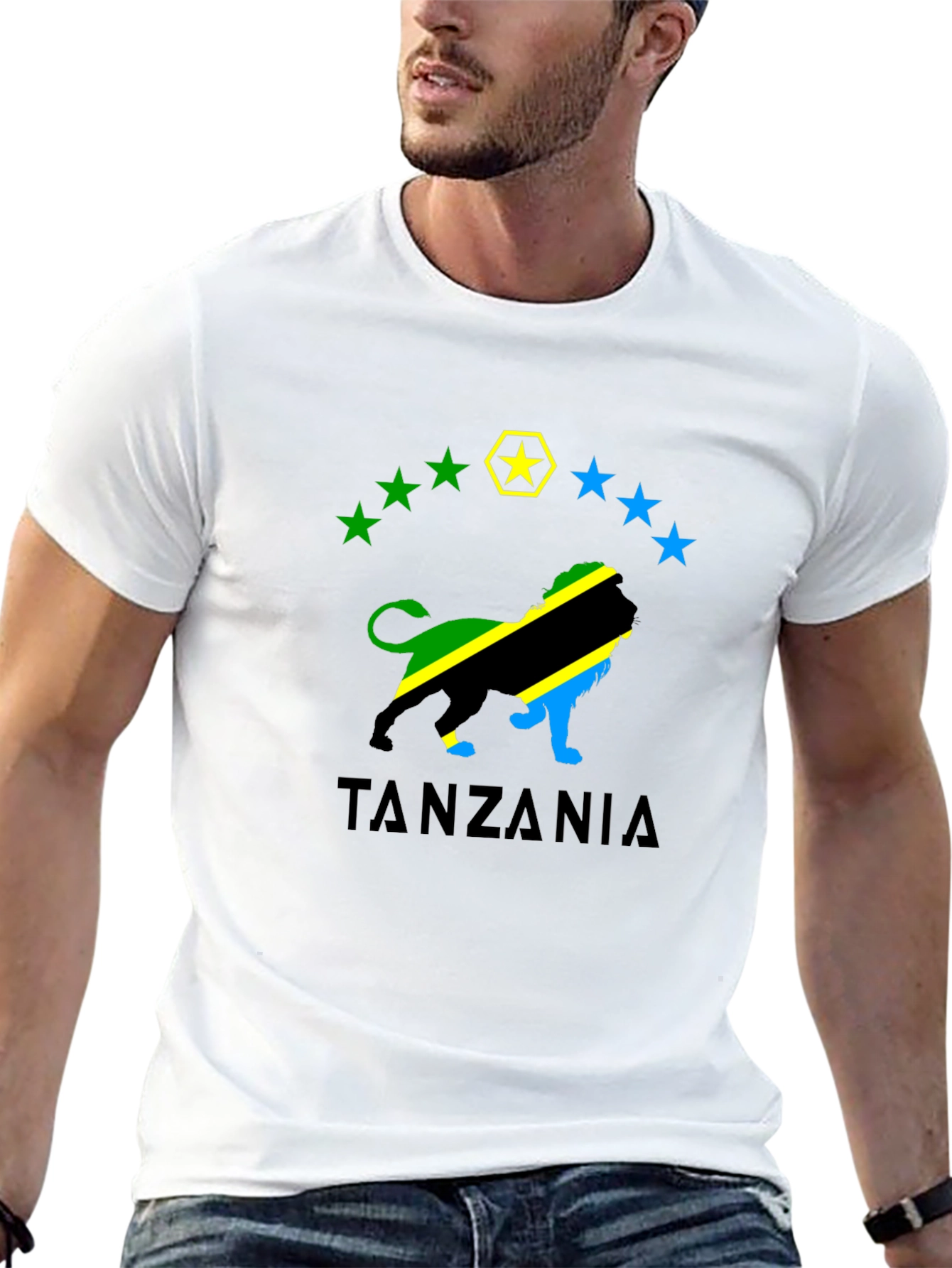 Tanzania Lion Pride T-Shirt - Black