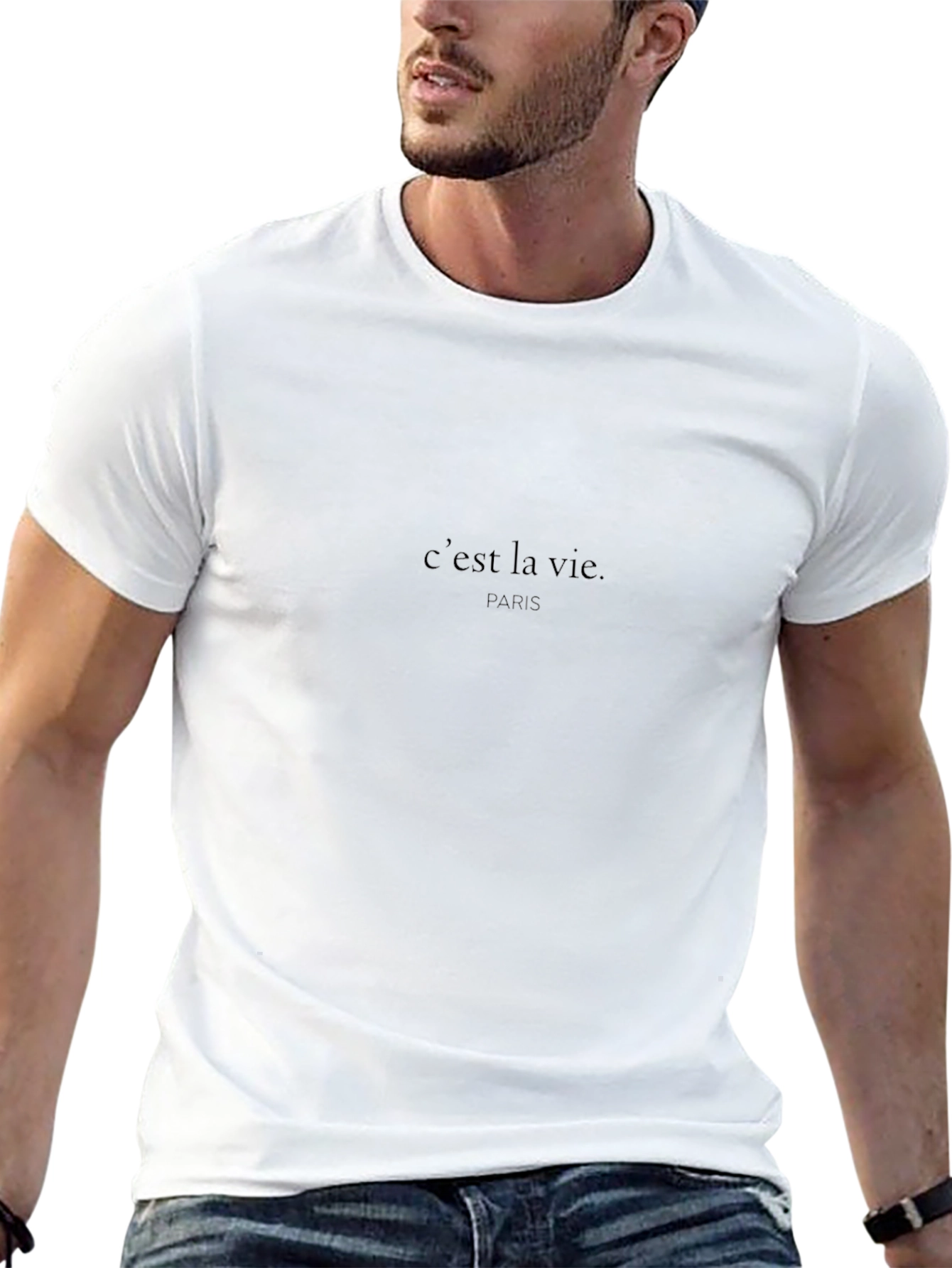 Cest La Vie Paris Black T-Shirt