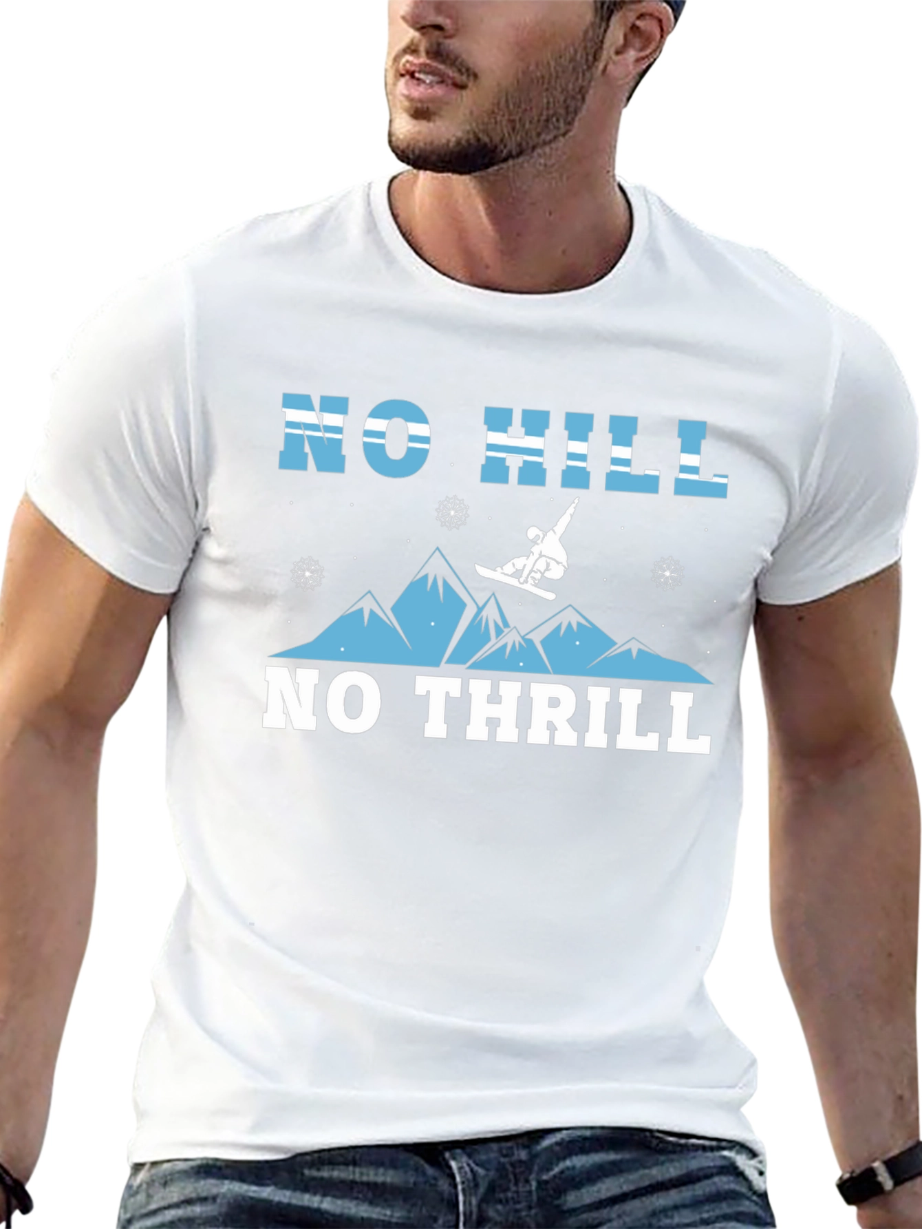 No Hill No Thrill Graphic T-Shirt