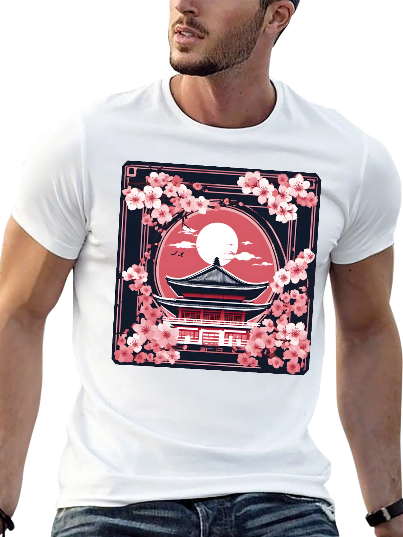 Sakura Temple Graphic Tee