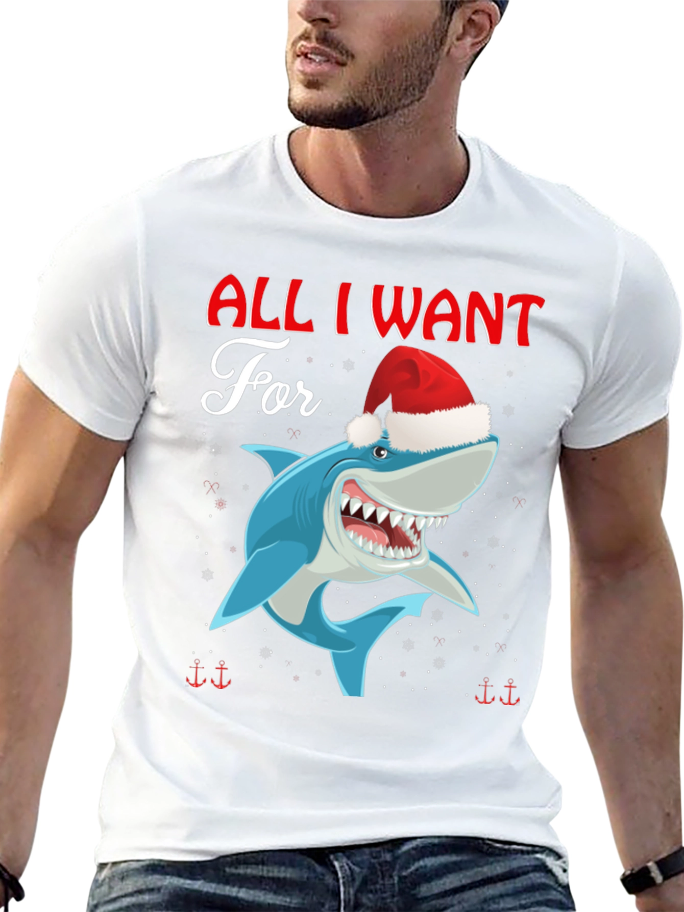 All I Want For Christmas Is Shark T-Shirt