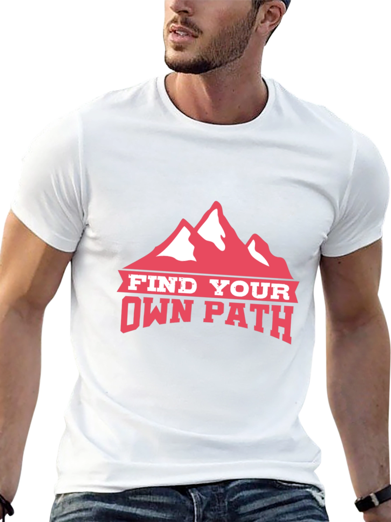 Find Your Own Path Tee - Mountain Graphic T-Shirt