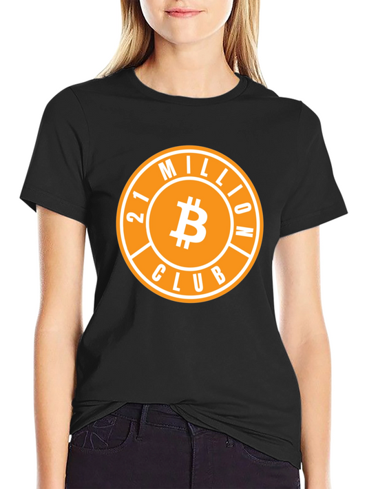 Bitcoin 21 Million Club Black T-Shirt