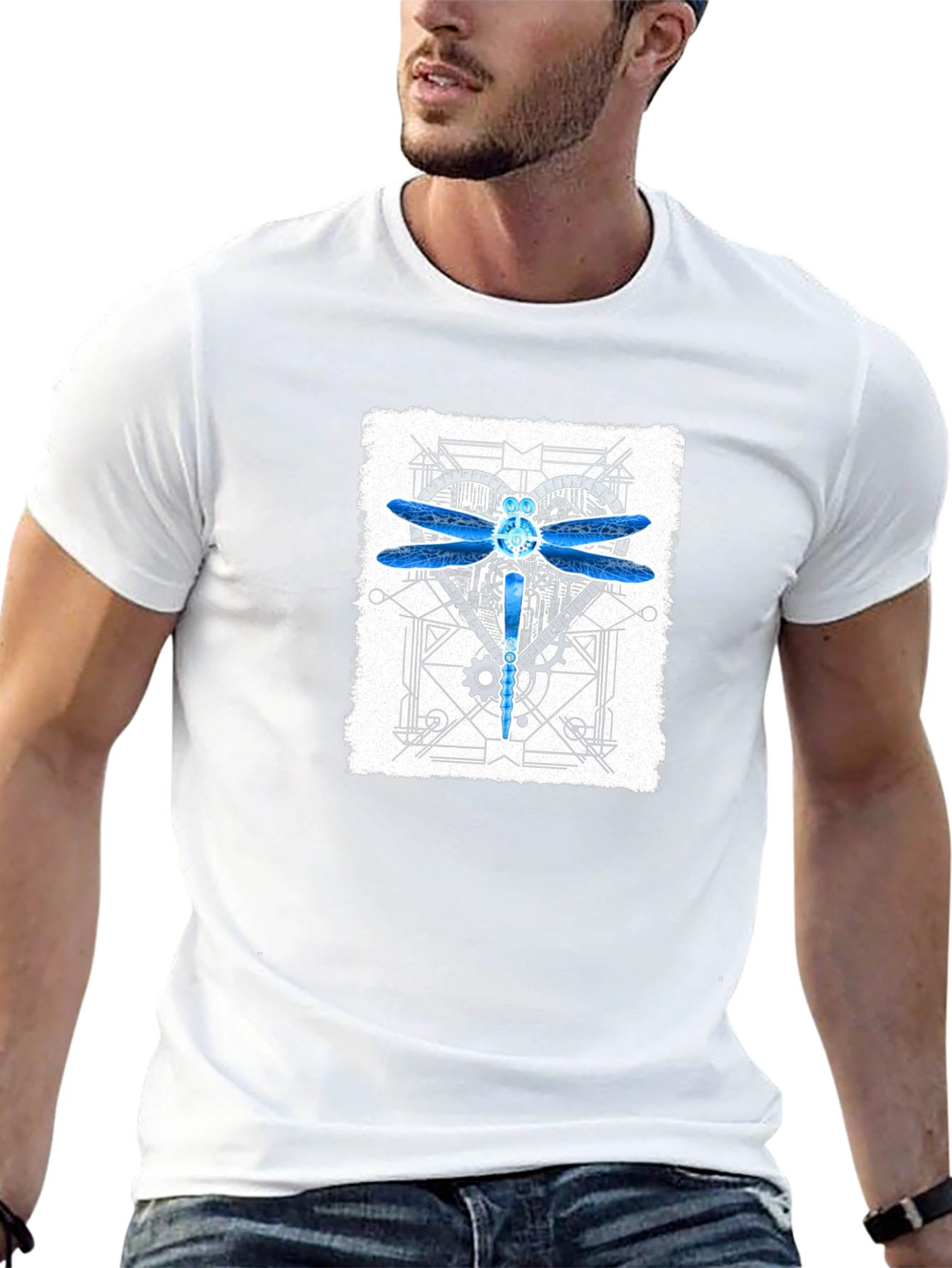 Dragonfly Steampunk Graphic T-Shirt