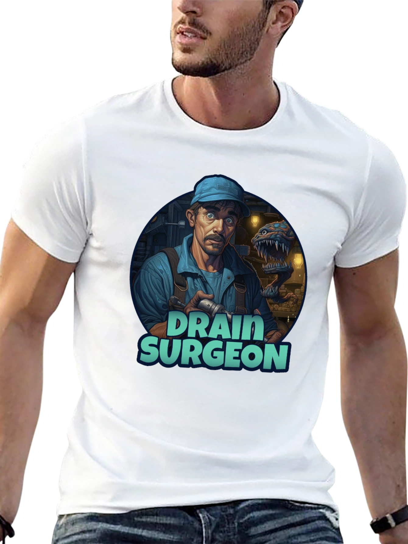 Drain Surgeon Graphic Tee - Unique Novelty T-Shirt