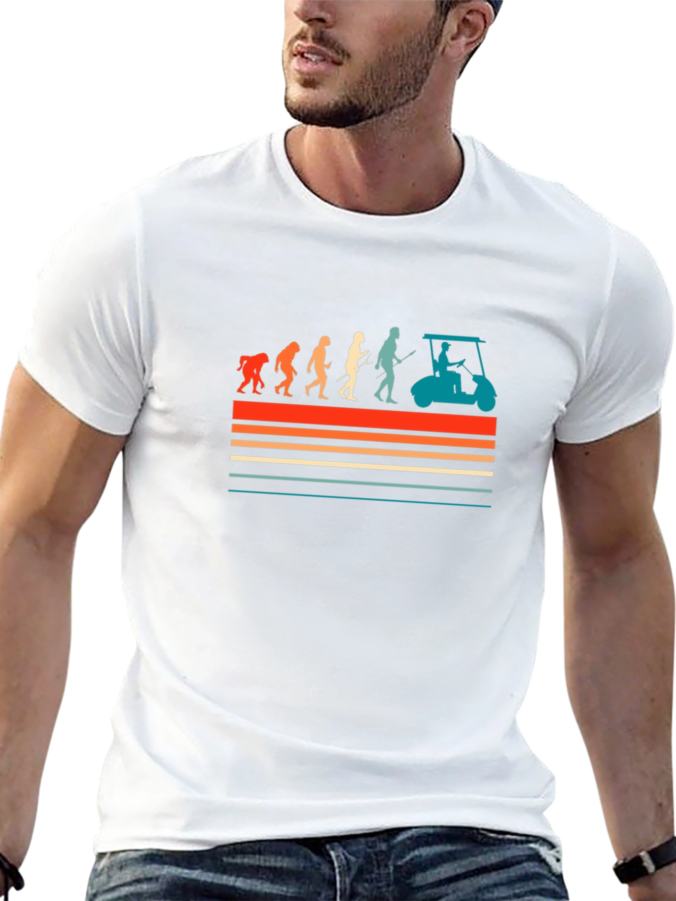 Evolution of Golf T-Shirt