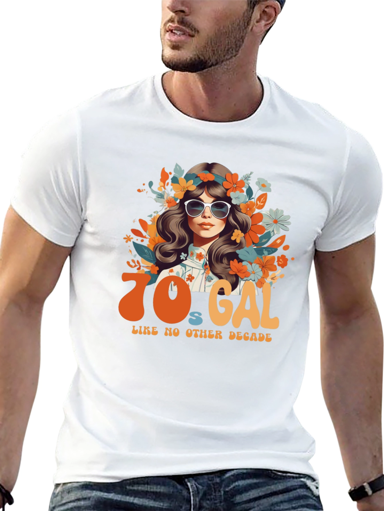 70s Gal Graphic Tee - Retro Style