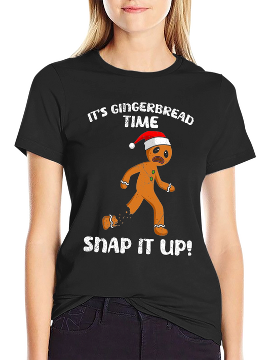 Gingerbread Time Funny Christmas T-Shirt