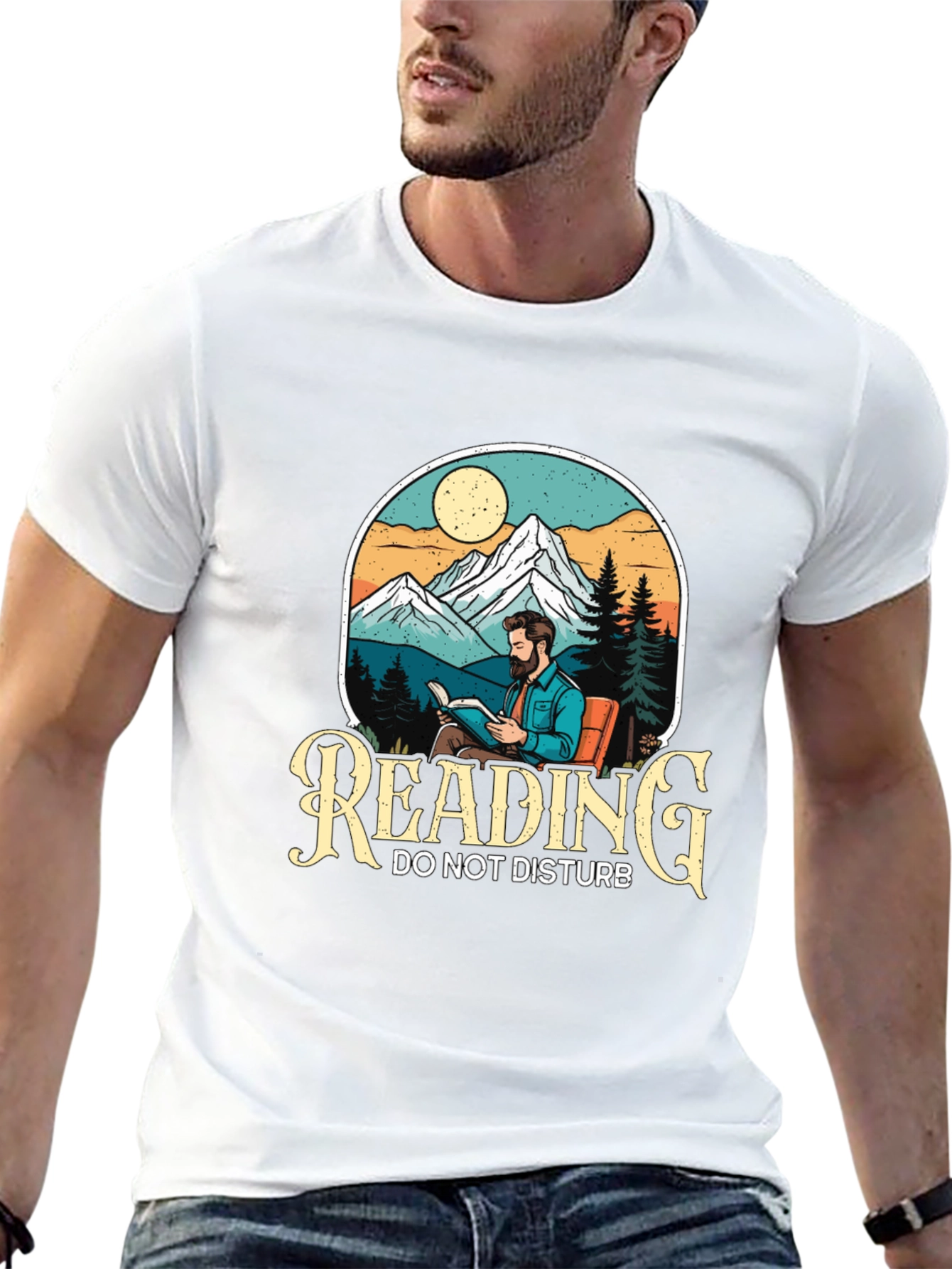 Reading Do Not Disturb Graphic T-Shirt