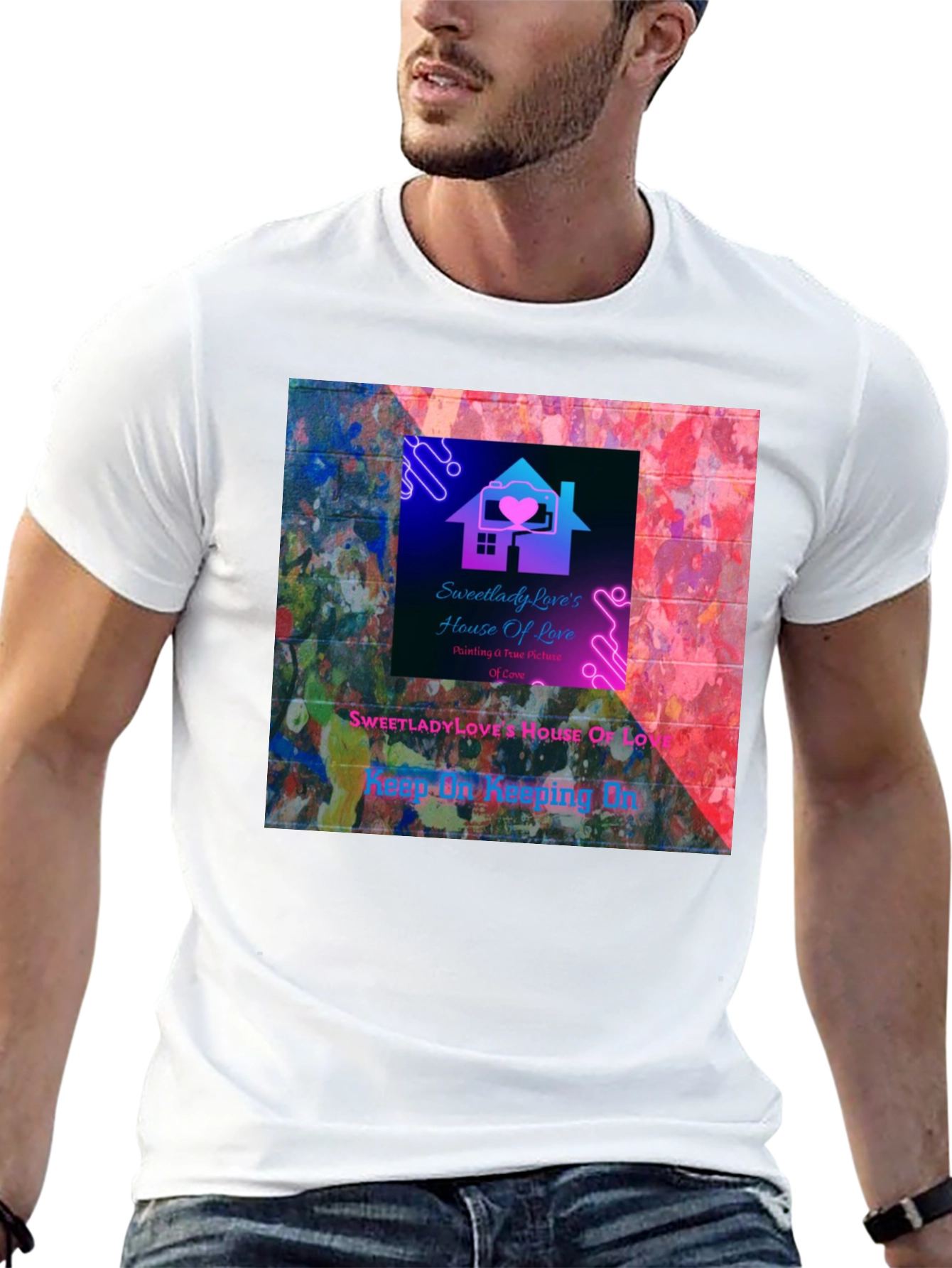 Sweetlady Loves House of Love Graphic T-Shirt