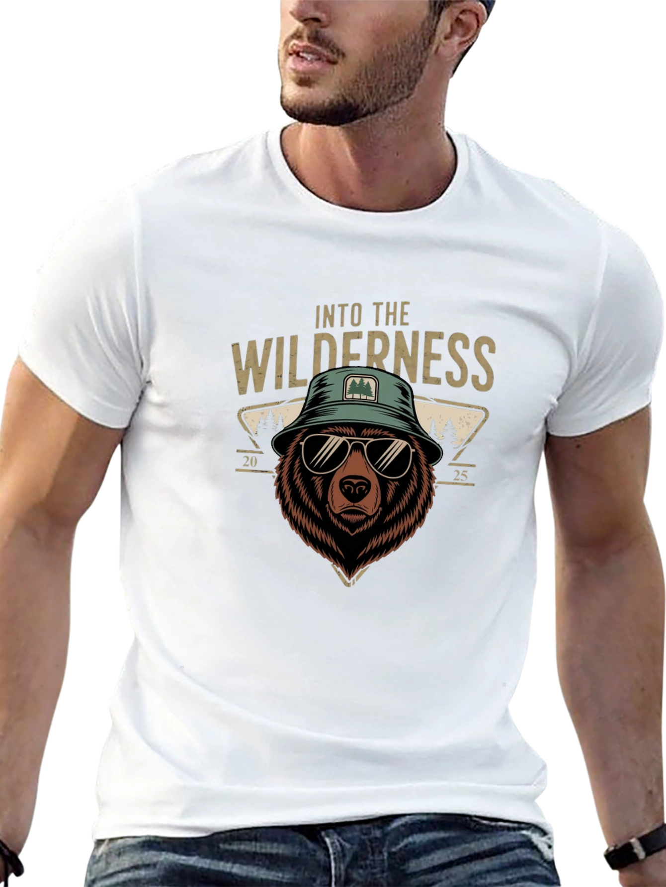 Into the Wilderness Bear Graphic T-Shirt