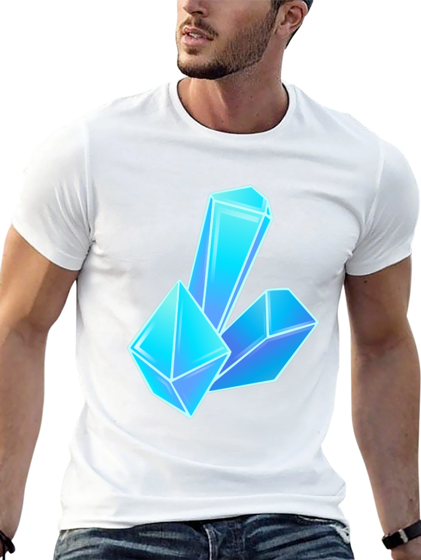 Crystal Gem Graphic Tee - Black Unisex T-Shirt