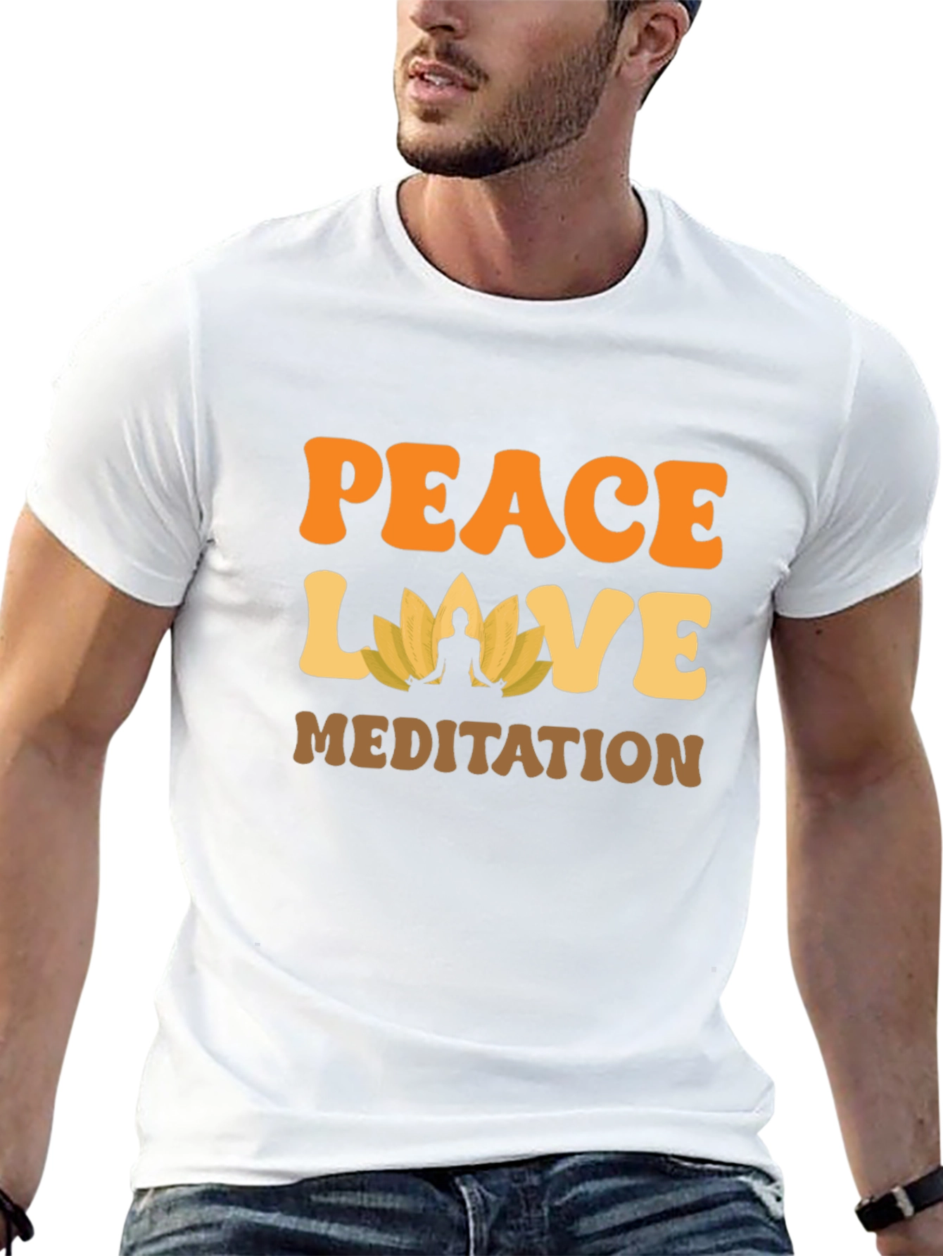 Peace Love Meditation T-Shirt