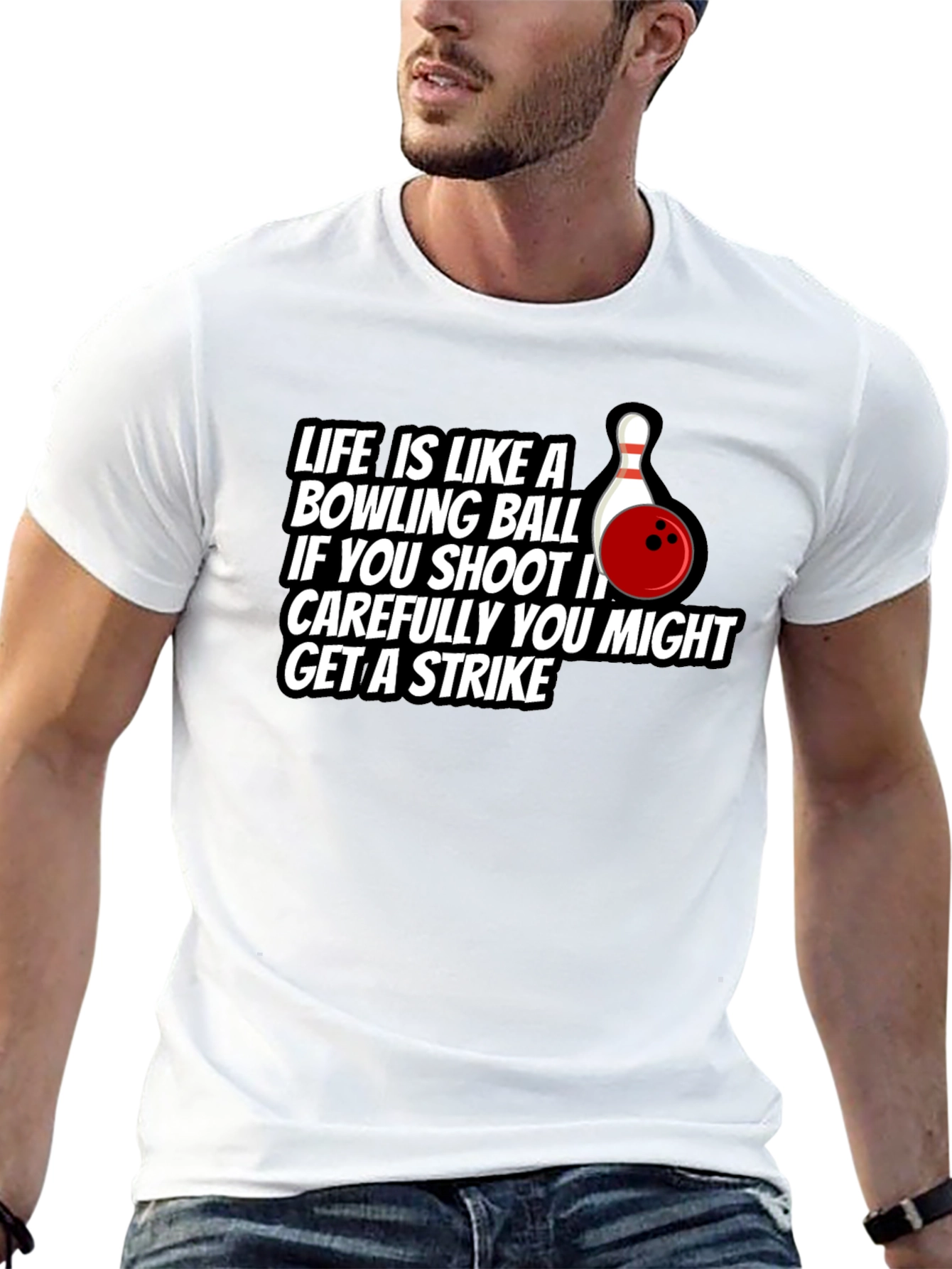 Life Bowling Ball Strike T-Shirt